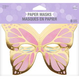 Creative Converting 355776 Golden Butterfly Paper Masks (Case of 6)