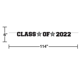 Creative Converting 356176 Class of 2022 Banner (Case of 12)