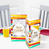 Creative Converting 356654 Birthday Stripes Centerpiece