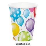 Creative Converting 357390 Balloon Bash Paper Cups