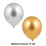 Creative Converting 359149 Gold and Silver Balloon Bunch (Case of 12)