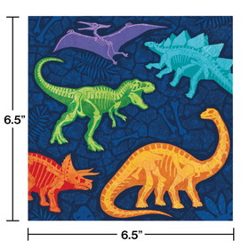 Creative Converting 359279 Dino Dig Napkins (Case of 12)