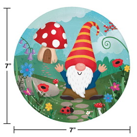 Creative Converting 359292 Party Gnomes Dessert Plates (Case of 12)