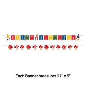 Creative Converting 359300 Party Gnomes Banner (Case of 12)