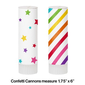 Creative Converting 360020 Small Confetti Cannons (Case of 6)