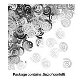 Creative Converting 360365 Silver Confetti Swirls (Case of 12)