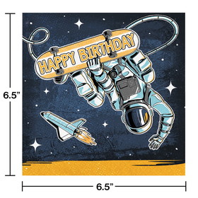 Creative Converting 360392 Space Skater Napkins (Case of 12)