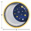 Creative Converting 360466 Starry Night Moon Paper Plates (Case of 12)