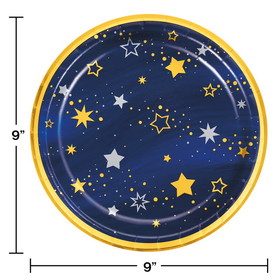 Creative Converting 360467 Starry Night Paper Plates (Case of 12)