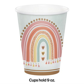 Creative Converting 360521 Boho Rainbow Paper Cups (Case of 12)