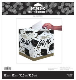 Creative Converting 362923 Box Card 6/1Ct Golden Grad (Case of 6)