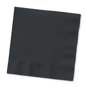 Creative Converting 369134 Black Velvet Luncheon Napkin, 2 Ply, Solid Bulk (Case of 900)