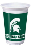 Creative Converting 374716 Michigan State 20 Oz. Printed Plastic Cups (Case of 96)