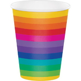 Creative Converting 375972 Rainbow Hot/Cold Cups 12 Oz. (Case Of 12)