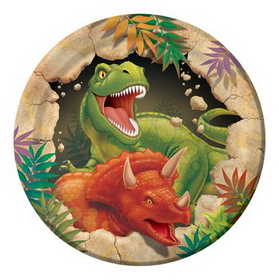Creative Converting 415012 Dino Blast 7&quot; Lunch Plates (Case of 96)