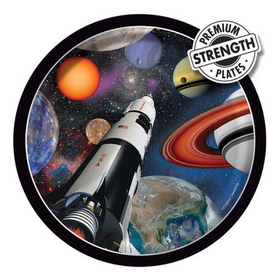 Creative Converting 415533 Space Blast Luncheon Plates (Case of 96)