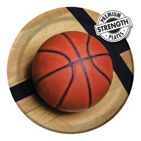 Creative Converting 427964 Sports Fanatic Basketball Dinner Plates (Case of 96)