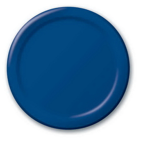 Creative Converting 501137B Navy Banquet Plate, Solid (Case of 240)