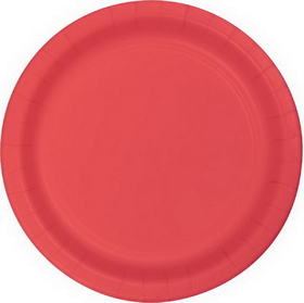 Creative Converting 503146B Coral Banquet Plate, CASE of 240