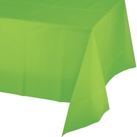 Creative Converting 513123 Fresh Lime Plastic Tablecover 54" X 108" (Case Of 12)