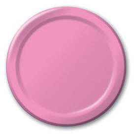 Creative Converting 533042 Candy Pink 7&quot; Lunch Plates (Case of 96)