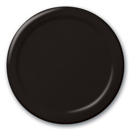 Creative Converting 533260 Black Velvet 7&quot; Lunch Plates (Case of 96)