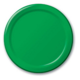 Creative Converting 533261 Emerald Green 7" Lunch Plates (Case of 96)