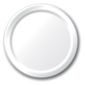 Creative Converting 533272 White 7&quot; Lunch Plates (Case of 96)