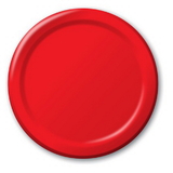 Creative Converting 533548 Classic Red 7" Lunch Plates (Case of 96)