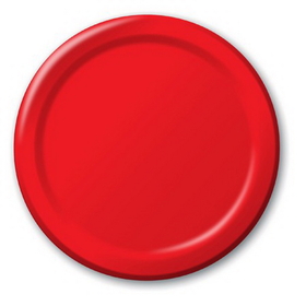 Creative Converting 533548 Classic Red 7&quot; Lunch Plates (Case of 96)