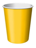 Creative Converting 561021B School Bus Yellow Hot/Cold Cup 9 Oz, Solid (Case of 240)