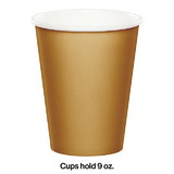 Creative Converting 56103B Glittering Gold Cups