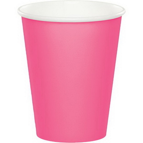 Creative Converting 563042 Candy Pink Hot/Cold Cups, 9 Oz., CASE of 96