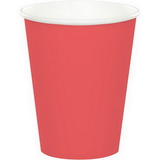 Creative Converting 563146B Coral Hot/Cold Cups 9 Oz., CASE of 240
