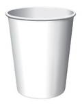 Creative Converting 563272 White 9 Oz Hot/Cold Cup (Case of 96)