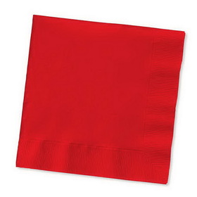 Creative Converting 571031B Classic Red Beverage Napkin, 3 Ply, Solid (Case of 500)