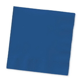 Creative Converting 571137B Navy Beverage Napkin, 3 Ply, Solid (Case of 500)