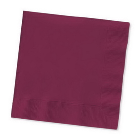 Creative Converting 573122B Burgundy Beverage Napkin, 3 Ply, Solid (Case of 500)