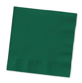 Creative Converting 573124B Hunter Green Beverage Napkin, 3 Ply, Solid (Case of 500)