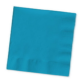 Creative Converting 573131B Turquoise Beverage Napkin, 3 Ply, Solid (Case of 500)