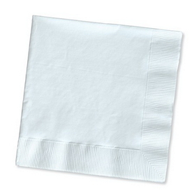 Creative Converting 573272 White 2-Ply Beverage Napkins (Case of 240)
