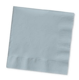 Creative Converting 573281B Shimmering Silver Beverage Napkin, 3 Ply, Solid (Case of 500)