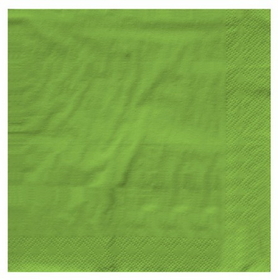 Creative Converting 583123B Fresh Lime 3-Ply Lunch Napkins (Case of 500)