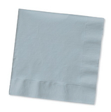 Creative Converting 583281B Shimmering Silver 3-Ply Lunch Napkins (Case of 500)