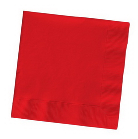 Creative Converting 591031B Classic Red Dinner Napkin, 3 Ply, 1/4 Fold Solid (Case of 250)