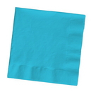Creative Converting 591039B Bermuda Blue Dinner Napkin, 3 Ply, 1/4 Fold Solid (Case of 250)