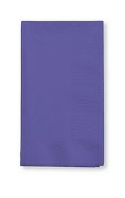 Creative Converting 59115B Purple Dinner Napkin, 3 Ply, 1/4 Fold Solid (Case of 250)