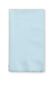 Creative Converting 59157B Pastel Blue Dinner Napkin, 3 Ply, 1/4 Fold Solid (Case of 250)