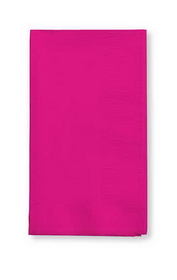 Creative Converting 59177B Hot Magenta Dinner Napkin, 3 Ply, 1/4 Fold Solid (Case of 250)