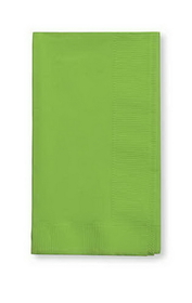 Creative Converting 593123B Fresh Lime Dinner Napkin, 3 Ply, 1/4 Fold Solid (Case of 250)